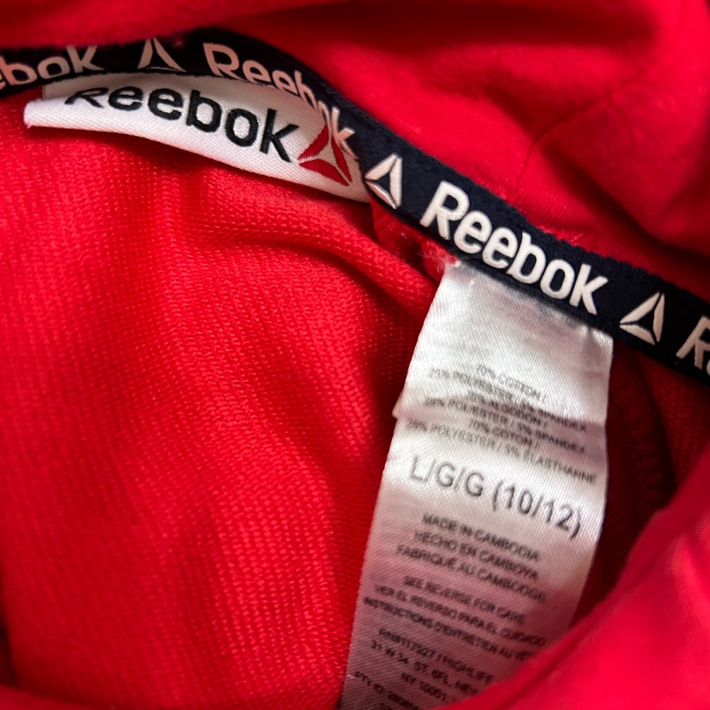Red Reebok hoodie - Picture 3 of 3